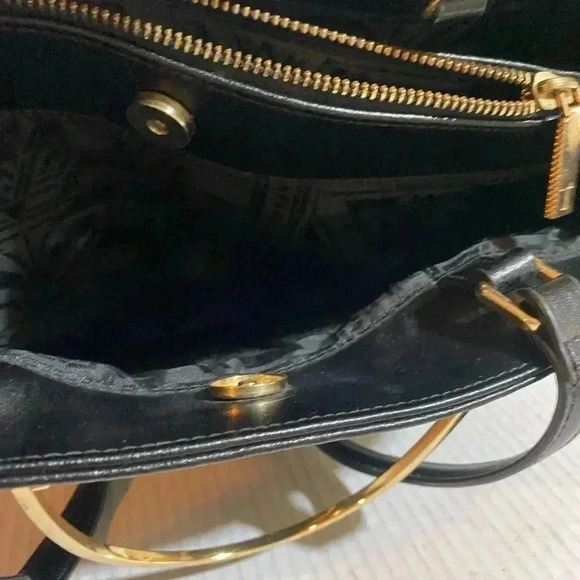 Ted baker black leather satchel handbag - Picture 7 of 13